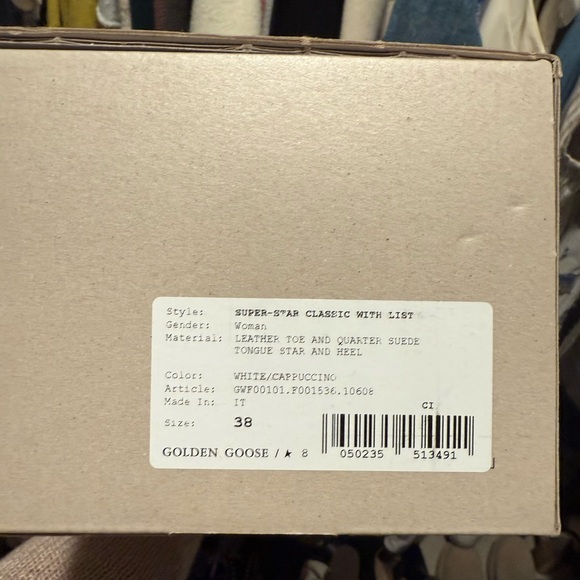 Golden Goose White and Brown Star Sneakers - Picture 5 of 5